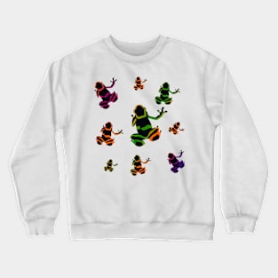 frog colourful Crewneck Sweatshirt